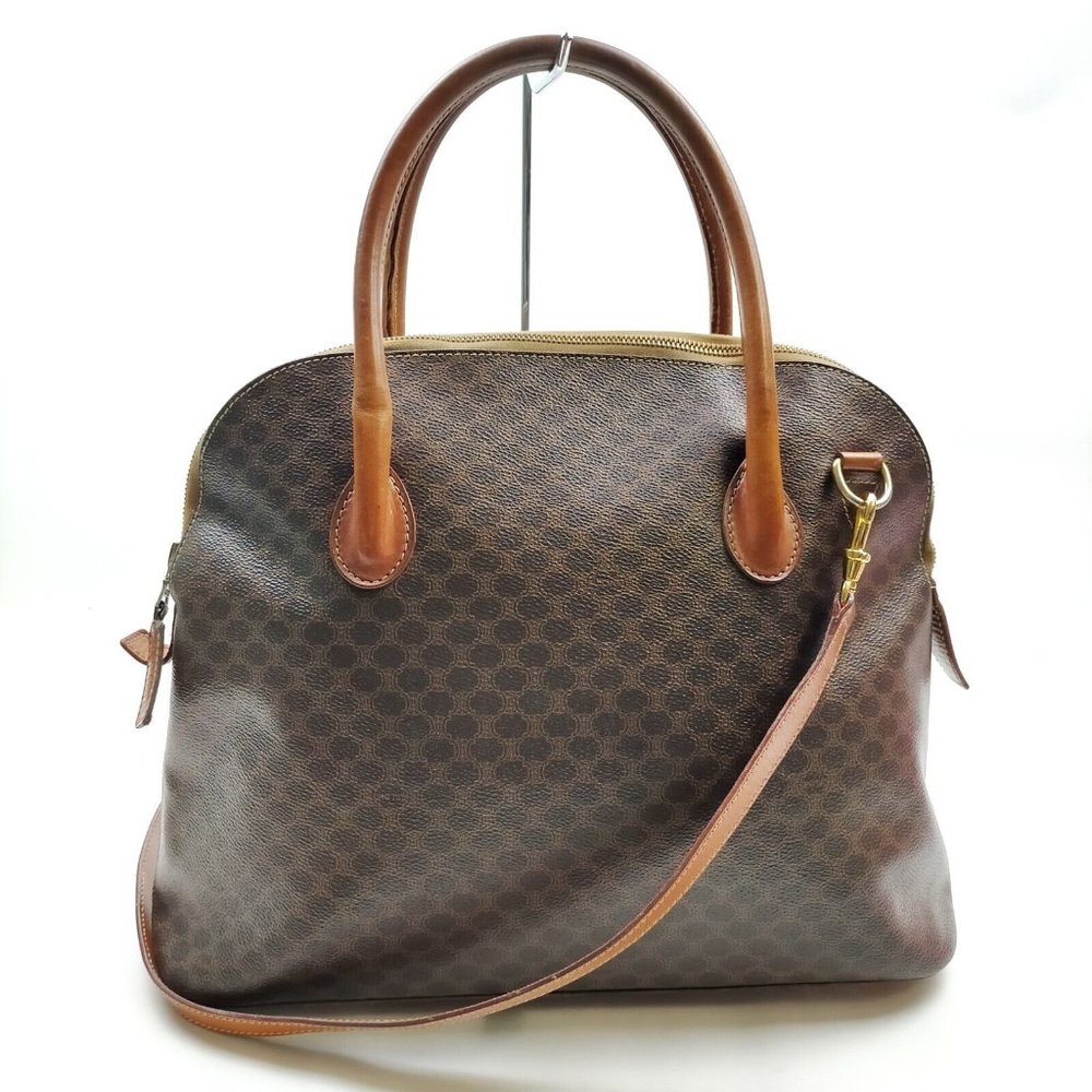 CELINE Hand Bag Brown PVC - Picture 1 of 9